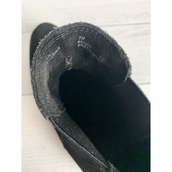 BORN Women's Size 7 M Black Bresson Suede Leather Slip On Booties Boots Shoes - Picture 14 of 14